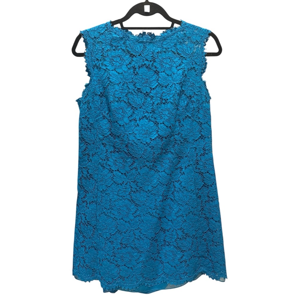 Valentino Blue Lace Mini Dress